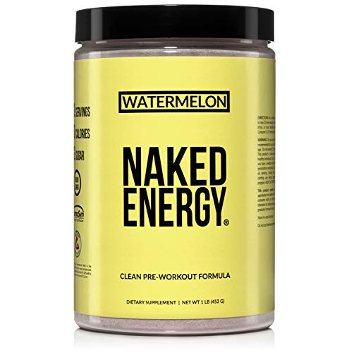 Book Cover Watermelon Naked Energy - All Natural Watermelon Pre Workout Supplement for Men and Women, Vegan Friendly, No Added Sweeteners, Colors or Flavors - 30 Servings