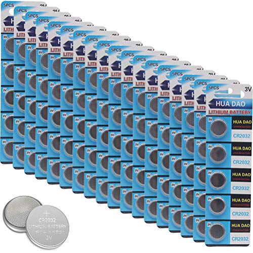 Book Cover CR2032 Lithium Battery 3 Volt Coin Button Cell 100 Pack