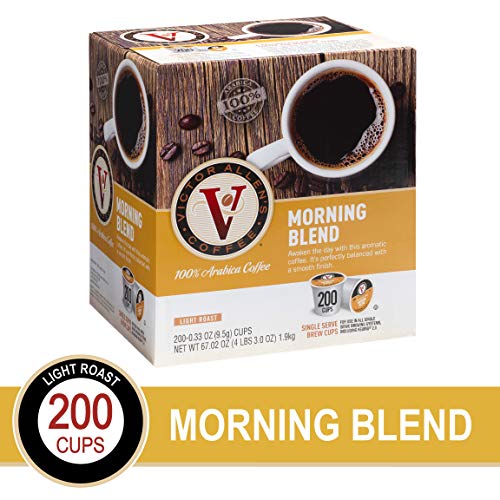 Book Cover Morning Blend for K-Cup Keurig 2.0 Brewers, 200 Count, Victor Allen's Coffee  Single Serve Coffee Pods
