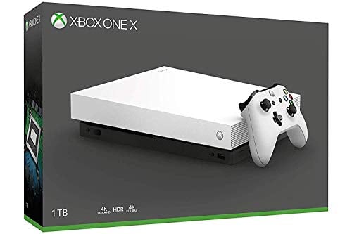 Book Cover Microsoft Xbox One X Console w/ Accessories, 1TB HDD - White