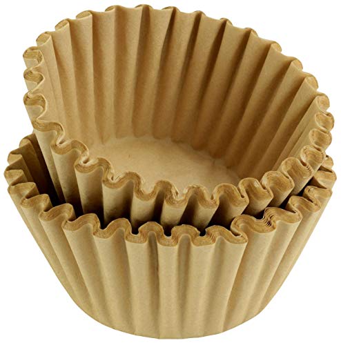 Book Cover 8-12 Cup Basket Coffee Filters (Natural Unbleached, 500)