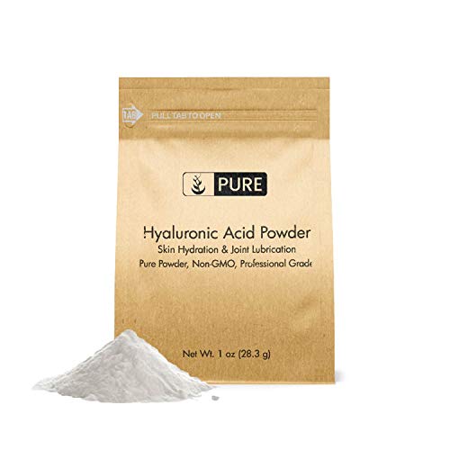 Book Cover Hyaluronic Acid Powder (1 oz) by Pure Organic Ingredients, Highest Purity, Food & Cosmetic Grade, Skin Care, Eco-Friendly Packaging