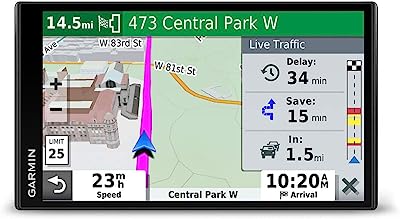 Book Cover Garmin DriveSmart 65 & Traffic: GPS navigator with a 6.95â€ display, hands-free calling, included traffic alerts and information to enrich road trips