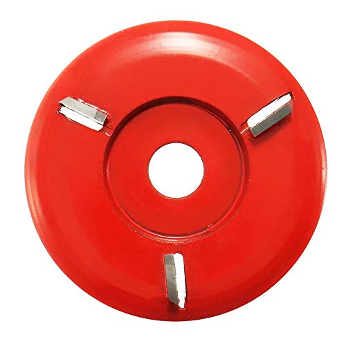 Book Cover Angle Grinder Wood Turbo Carving Disc Curve in 3 Teeth 5/8 Inch Bore Grinder Shaping Disc Woodworking Cutter Angle Grinder Attachments (Arc Teeth)