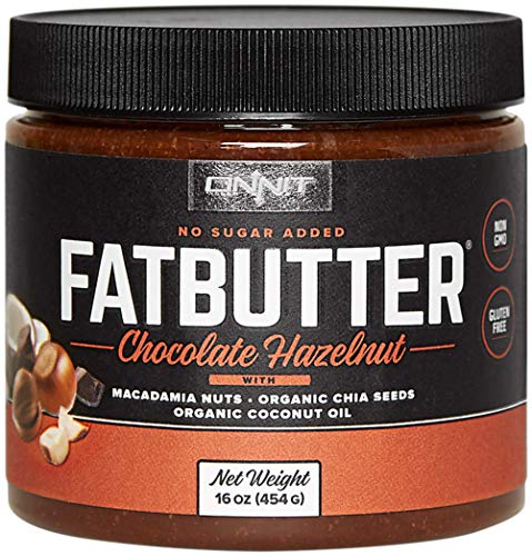 Book Cover Onnit Fat Butter - KETO SNACKS FAVORITE - Low Carb Nut Butter Packed with Macadamia Nuts, Organic Chia Seeds, Organic Coconut Oil - Chocolate Hazelnut
