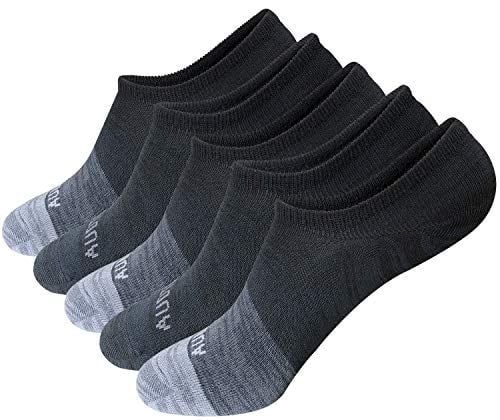 Book Cover AUDTOPEM Men's No Show Socks Thin Casual Non-Slip (5 Pairs)