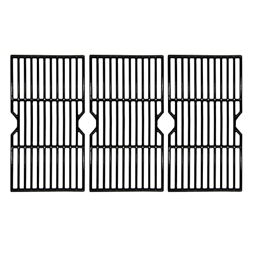 Book Cover VICOOL 16 15/16 Inch Porcelain Coated Cast Iron Grill Grates Replacement for Charbroil 463344015, 466642616, Nexgrill 720-0864 Gas Grill, G467-0002-W1, Set of 3, (hyG117C)