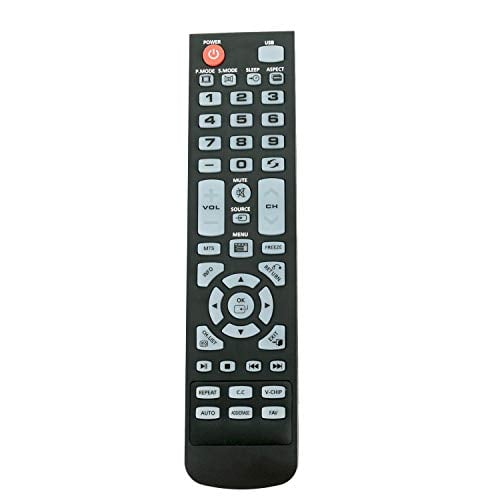 Book Cover Remote Control Replacement for Element TV ELEFW195 ELEFT222 ELEFW247 ELEFW248 ELEFW328 ELEFT407 ELEFW504 ELEFW505 ELEFT506 ELEFW581