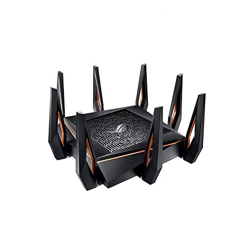 Book Cover ASUS ROG Rapture GT-AX11000 AX11000 Tri-Band 10 Gigabit WiFi Router, Aiprotection Lifetime Security by Trend Micro, Aimesh Compatible for Mesh WIFI System, Next-Gen Wifi 6, Wireless 802.11Ax, 8 X Giga