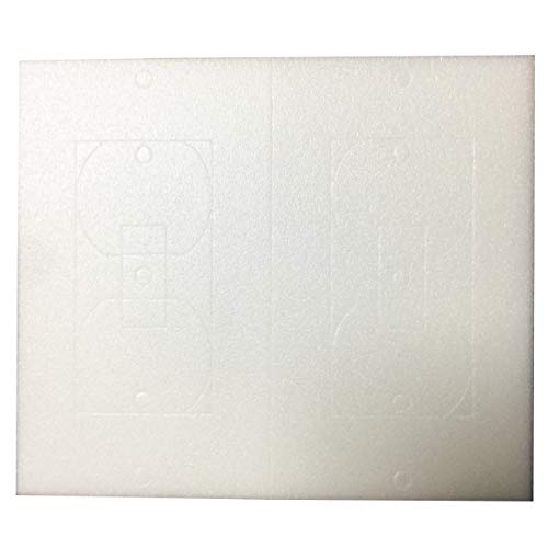 Book Cover Birllaid Outlet Insulation Gasket Wall Plate Foam Gasket Pads, 26-Pack
