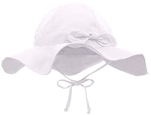 Book Cover Siero Baby Sun Hat with UPF 50+ Outdoor Adjustable Beach Hat with Wide Brim
