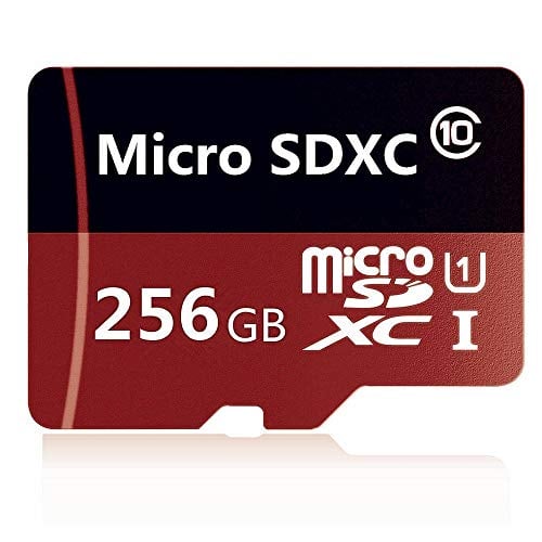 Book Cover 256GB Micro SD SDXC Memory Card High Speed Class 10 256gb with Micro SD Adapter