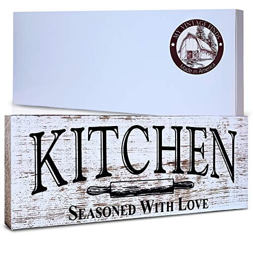 Book Cover Kitchen Sign Rustic Kitchen Decor Farmhouse Wall Decor Made In America Kitchen Sign Wall Decor And Decorations