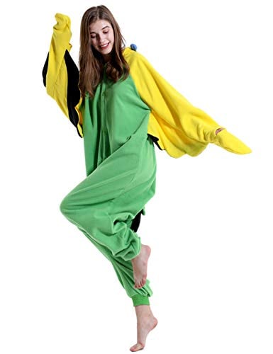 Book Cover Adult Parrot Onesie Pajamas Cosplay Animal Homewear Sleepwear Jumpsuit Costume for Women Men