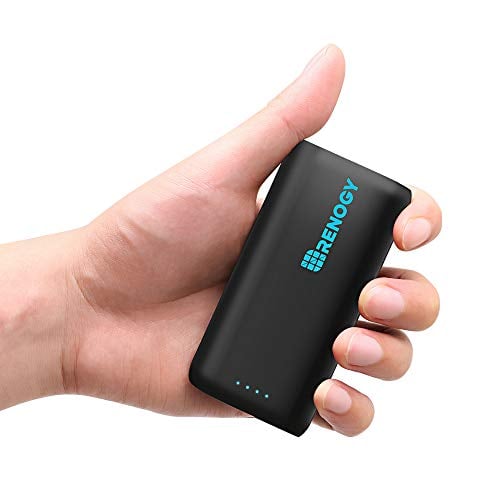 Book Cover Renogy Portable Charger 10000mAh Power Bank, External Battery Pack with Dual USB Ports, Mobile Charger Power Pack for iPhone, Samsung Galaxy (Black)