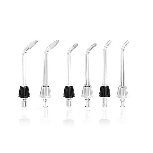 Book Cover Water Flosser Tips Cordless Oral Irrigator Nozzles Set WT for Ailifefort Water Flossers W06, 6 -Pack