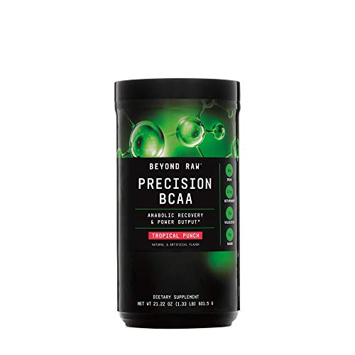 Book Cover Beyond Raw Precision BCAA - Tropical Punch, 30 Servings, Provides Energy and Supports Muscle Repair