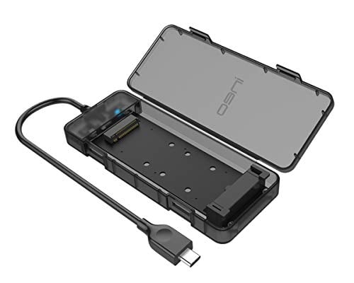 Book Cover ineo M.2 NVMe (PCIe) SSD Tool-Free Enclosure to USB 3.2 Gen 2 Type C [C2575 M2 NVMe]