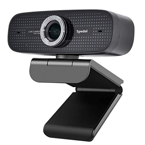 Book Cover HD Webcam Streaming, Spedal 1080P Web Camera with Microphone for Desktop/Laptop, PC Webcam Compatible with OBS/Zoom/YouTube/Skype, Webcam for Windows/Mac