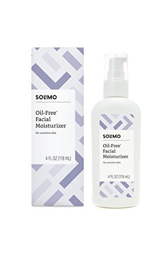 Book Cover Amazon Brand - Solimo Oil-free Facial Moisturizer for Sensitive Skin, 4 Fluid Ounce, 1 pack