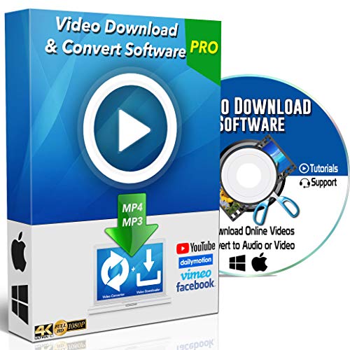 Book Cover YouTube to MP3 / MP4 Online Video Downloader & Converter Software for Windows PC & Mac Computer Internet Website HD Any Clip Grabber Vimeo Facebook Dailymotion + More