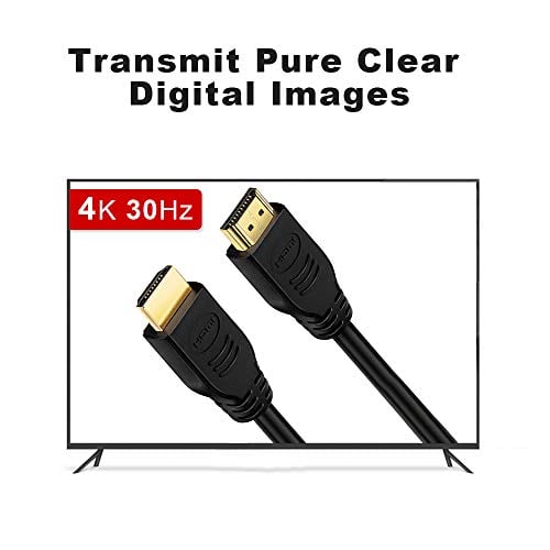 Book Cover 4K HDMI Cable 3FT,AHGEIIY Gold Plated Connectors,Supports HDMI 1.4b 4K 30hz HDR on All Tested Devices