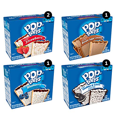 Book Cover Pop-Tarts Four Flavor Variety Pack, 60 Count