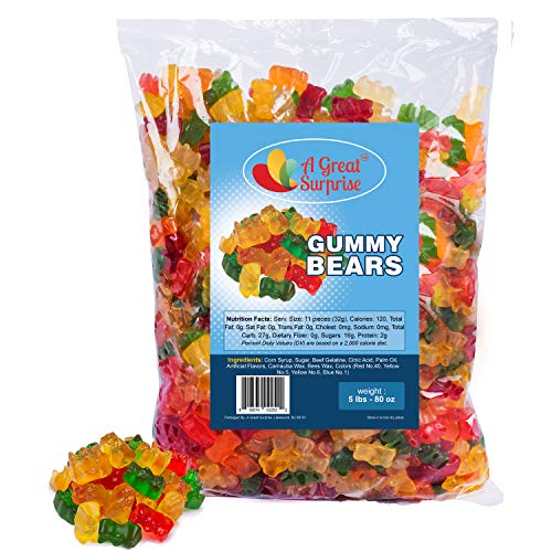 Book Cover Gummy Bears - Gummy Candy - Gummy Bears Bulk - Bulk Candy - 5 Pounds