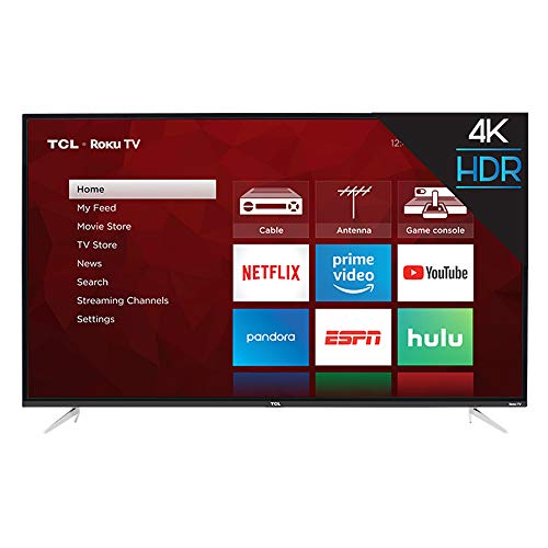 Book Cover TCL 50S423 50inch 4K UHD HDR Roku Smart LED TV (Renewed)