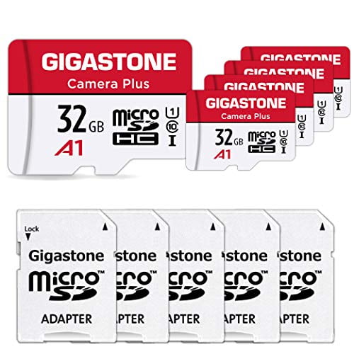 Book Cover Gigastone 32GB 5-Pack Micro SD Card, Camera Plus, High Speed 90MB/s, Full HD Video Recording, Micro SDHC UHS-I A1 Class 10