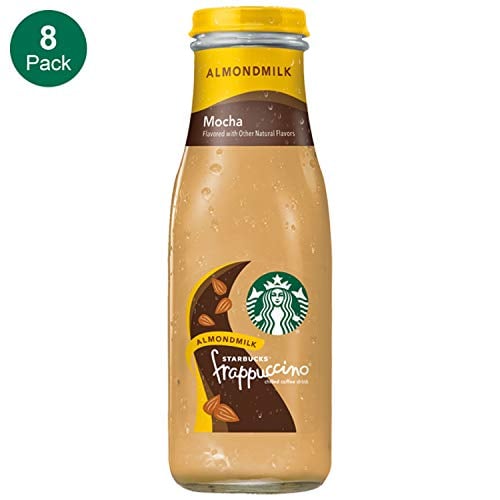 Book Cover Starbucks Almond Milk Frappuccino, Mocha, 13.7 Fl. Oz (8 Count)