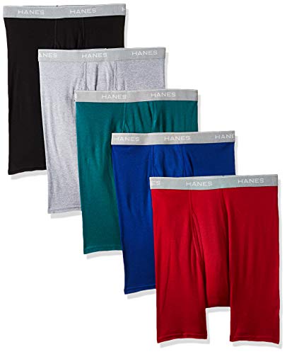 Book Cover Hanes Men's 5-Pack Comfort Flex Exposed Waistband Boxer Brief