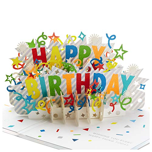 Book Cover Hallmark Signature Paper Wonder Pop Up Birthday Card (Happy Birthday)
