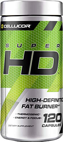 Book Cover Cellucor SuperHD Weight Loss Capsules | Supplement for Men & Women With Nootropic Focus Plus 160mg Caffeine | 120 Capsules