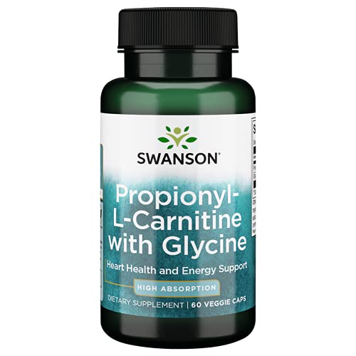 Book Cover Swanson Propionyl L-Carnitine with Glycine - Natural Supplement Promoting Heart Health & Energy Support - May Support Muscle Strength & Endurance - (60 Veggie Capsules)