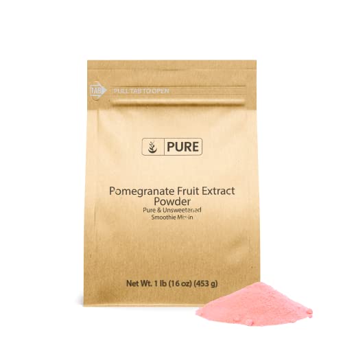 Book Cover Pure Original Ingredients Pomegranate Fruit Extract Powder (1 lb) Always Pure, Unsweetened, Smoothie Mix-In