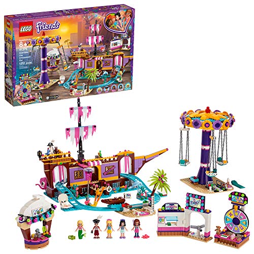 Book Cover LEGO Friends Heartlake City Amusement Pier 41375 Toy Rollercoaster Building Kit with Mini Dolls and Toy Dolphin, Build and Play Set Includes Toy Carousel, Ticket Kiosk and More (1,251 Pieces)