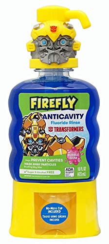 Book Cover Firefly Anti-Cavity Mouth Rinse (16 Ounce, Pack of 4) (Transformers)