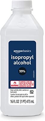 Book Cover Amazon Brand - Solimo 99% Isopropyl Alcohol For Technical Use,16 Fl Oz