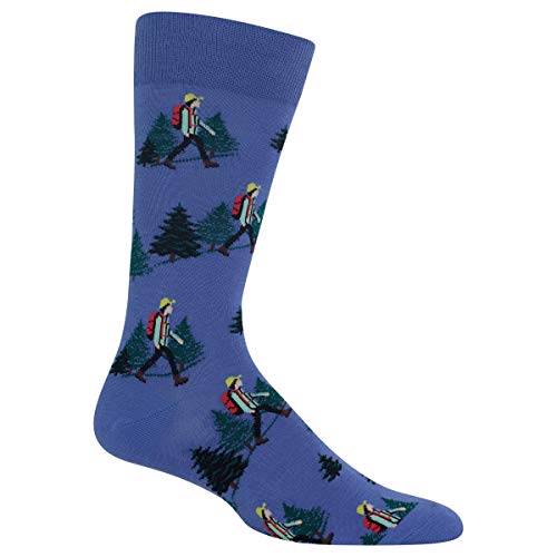 Book Cover Hot Sox Men's The Outdoors Novelty Crew Socks Casual