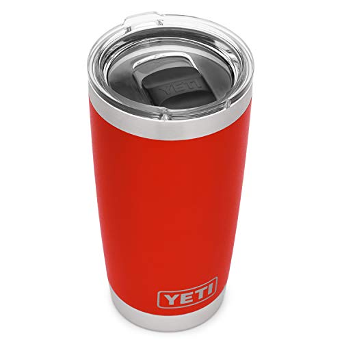Book Cover YETI Rambler 20 oz Tumbler, Stainless Steel, Vacuum Insulated with MagSlider Lid, Canyon Red