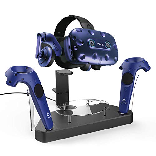 Book Cover AFAITH Upgraded Charger for HTC Vive Pro or Vive Headset and Controller, Multifunction Contact Charging Station, VR Stand Holder Support Firmware Upgrade