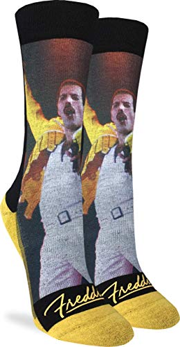 Book Cover Good Luck Sock Women's Freddie Mercury, Wembley Socks - Adult Shoe Size 5-9