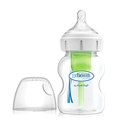Book Cover Dr. Brown's Options+ Wide-Neck Baby Bottle, 5 Ounce