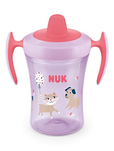 Book Cover NUK Evolution Learner Sippy Cup, Pink, 8oz 1pk