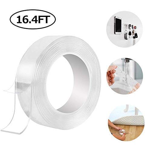 Book Cover Traceless Washable Adhesive Tape Reusable Clear Double Sided Anti-Slip Nano Gel Pads  Sticky Strips Grip