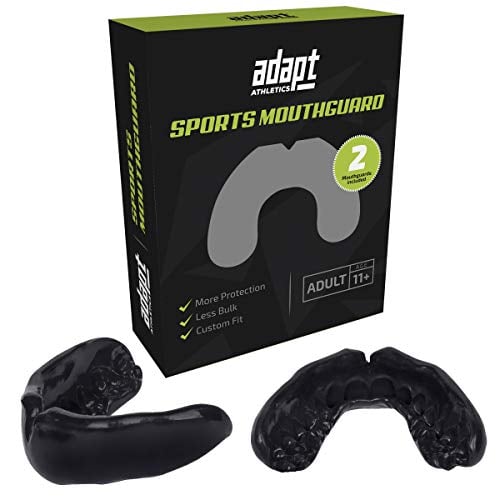 Book Cover Adapt Athletics Custom Sports Mouth Guard Personalized for Enhanced Comfort, Protection and Stability (Adult)