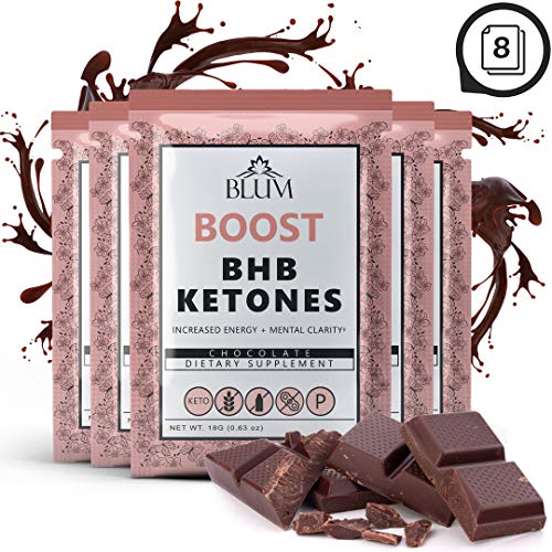 Book Cover Keto BHB Exogenous Ketones Powder - Chocolate Shake Ketone Supplement for Weight Loss with MCT Oil Powder| Meal Replacement Keto Snacks for Weight Loss, Energy & Ketosis - 8 Pack