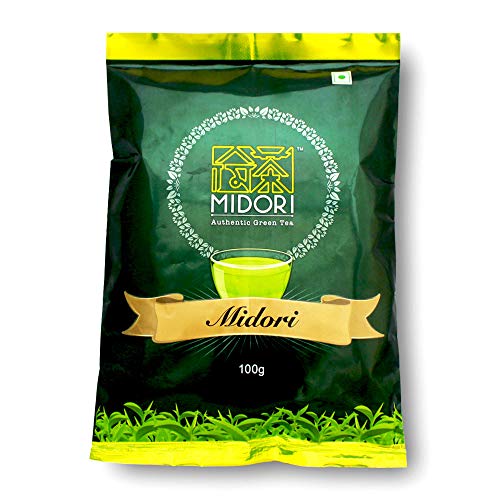 Book Cover Whole Leaf Green Tea By Midori - 3.5 oz - ONE MINUTE BREW - Delicious, Sweet Sencha Style Loose Leaf Tea, Packed Garden Fresh