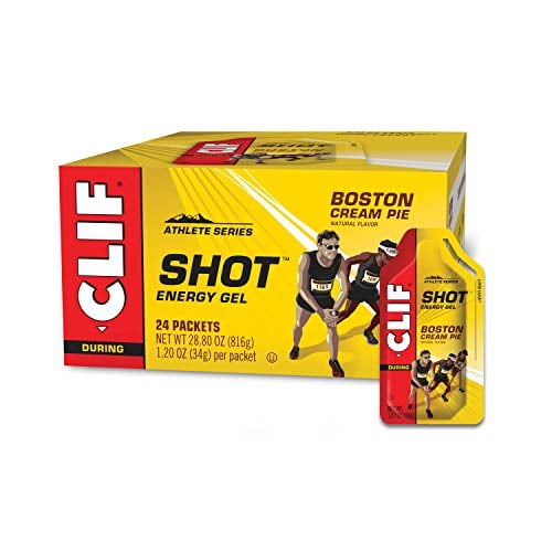 Book Cover Clif Shot - Energy Gels - Boston Cream Pie - (1.2 Ounce Packet, 24 Count)